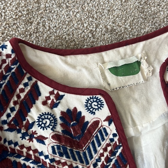 Anthropologie embroidered blazer - Picture 2 of 3